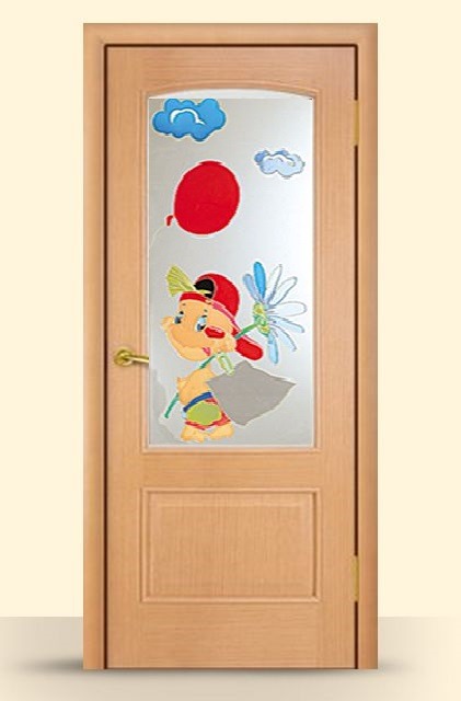 Двери для детских комнат с витражами