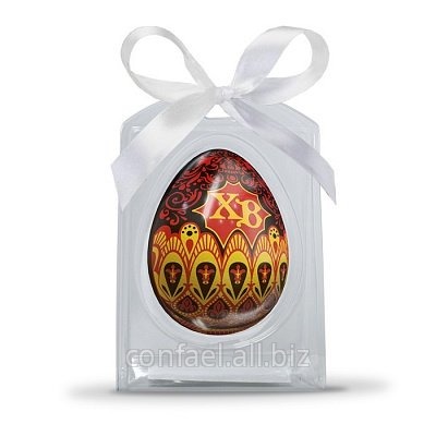 Шоколадное яйцо Христос Воскресе ШШг82.30/3-по804 на Пасху