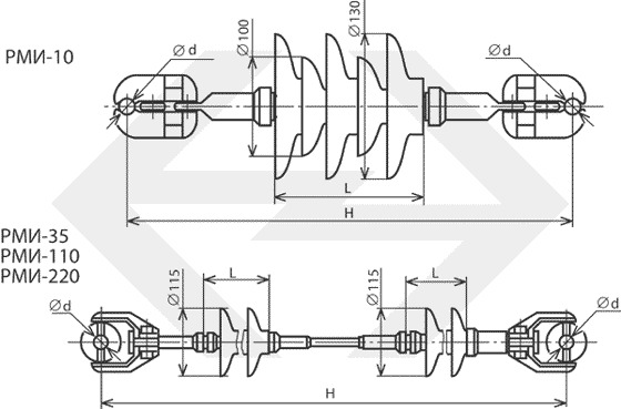 Межфазных полимерных изолирующих распорок для ВЛ 10-220 кВ