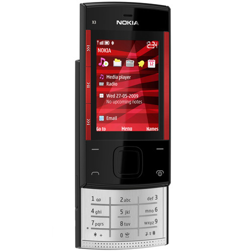 Телефон Nokia X3-00 back-red Телефон Nokia X3-00 back-red