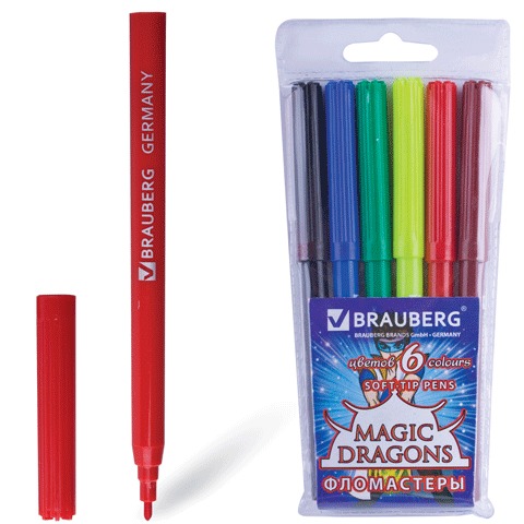 Фломастеры BRAUBERG Magic Dragons