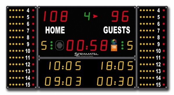 Универсальное спортивное табло 352 MB 3023 FIBA