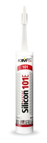Силикон KIM-TEC 101E 310мл. б/ц, бел. Силикон KIM-TEC 101E 310мл. б/ц, бел.