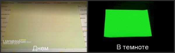 Фотобумага-пленка полуглянцевая светящаяся в темноте InkPRINT Luminofor A4 Фотобумага-пленка полуглянцевая светящаяся в темноте InkPRINT Luminofor A4