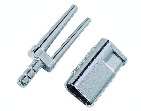 Би-пины со втулками Bi-V-Pin HS никелированные короткие, 13 мм, 1000 штук