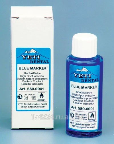 Blue Marker - синий маркер (жидкая копирка) индикатор контактных точек, 20 мл