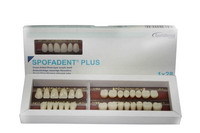 Зубы - трехслойные, акриловые, полный гарнитур, 28 штук А 2  Spofa Denta, Чехия