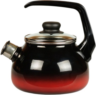 Эмалированный чайник со свистком 3,0 л арт.4с209я Кармен