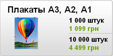 Плакат А1  1000 штук