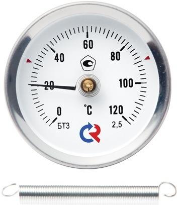 Термометр биметаллический общетехнический коррозионностойкий БТ специальный с пружиной