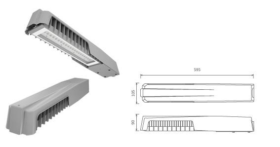 Светодиодный светильник LAD LED R320-1-10E-50 консоль