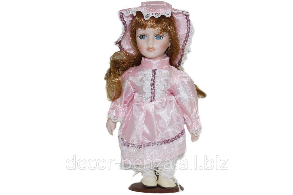 Кукла коллекционная  Настенька в розовом платье  20 см 848152