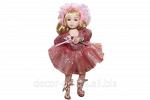 Кукла коллекционная  Милана в розовом платье  17 см 136080