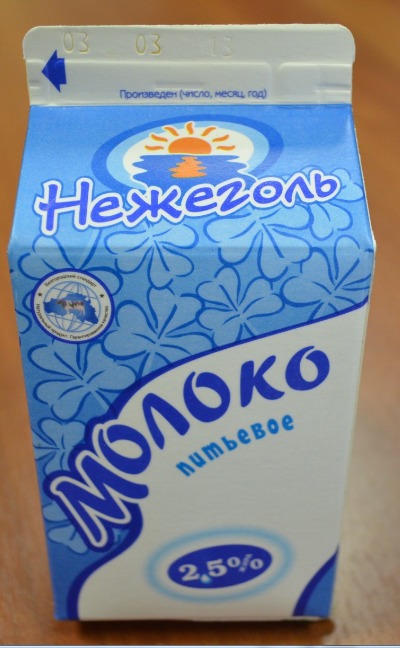 Молоко 2,5%,  пюр – пак  0,5 л