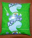 Кефир 2,5%,  поли – пак 0,5 кг