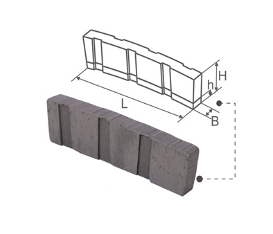 Сегменты алмазные серии RH-T для стеновых пил