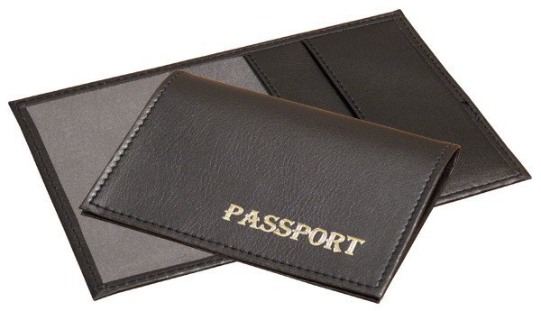 Обложка для загран. паспорта 140х100 мм, искусственная кожа (к/з), карманы из кожзама.