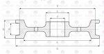 Колесо крановое двухребордное ходовое К2Р 500х90