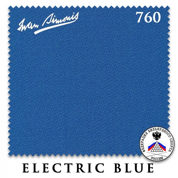 Сукно Iwan Simonis 760 195см Electric Blue Сукно Iwan Simonis 760 195см Electric Blue