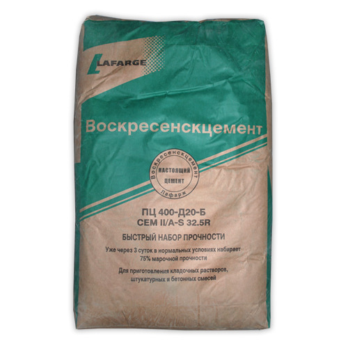 Воскресенский цемент Лафарж М-400 Д-20 Воскресенский цемент Лафарж М-400 Д-20