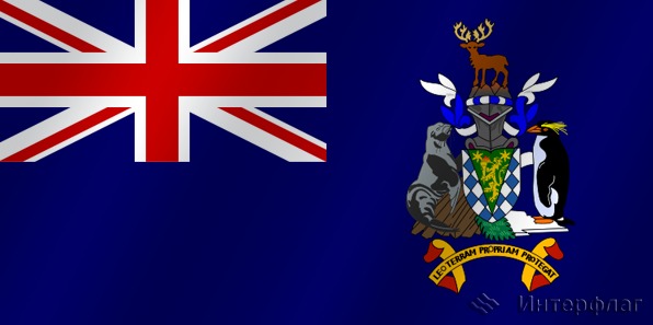 Флаг национальный Южная Джорджия и Южные Сандвичевы острова