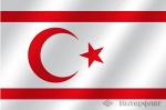Флаг национальный Турецкая республика Северного Кипра
