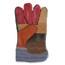 Перчатки кожаные комбинированные - Радуга