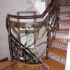 Кованая винтовая лестница для коттеджа - 001