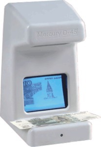 Детектор валют просмотровой Mercury D 45