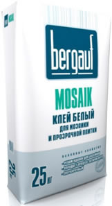 Клей белый для мозаики и прозрачной плитки