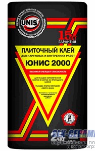 Клей плиточный Юнис 2000