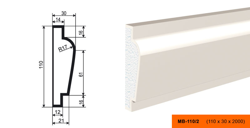Молдинг МВ-110/2