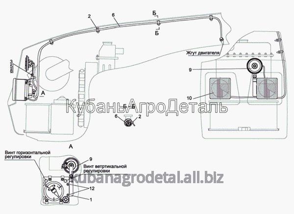 Запчасти для сельхозтехники МТЗ-1021.3 Установка фар дорожных