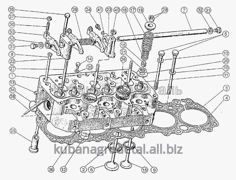 Запчасти для сельхозтехники МТЗ-1222/1523 Головка цилиндров. Клапаны и толкатели клапанов Запчасти для сельхозтехники МТЗ-1222/1523 Головка цилиндров. Клапаны и толкатели клапанов