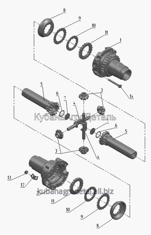 Запчасти для сельхозтехники МТЗ-510/512, 520/522 Дифференциал (Для тракторов «БЕЛАРУС-512/512.1/522»)
