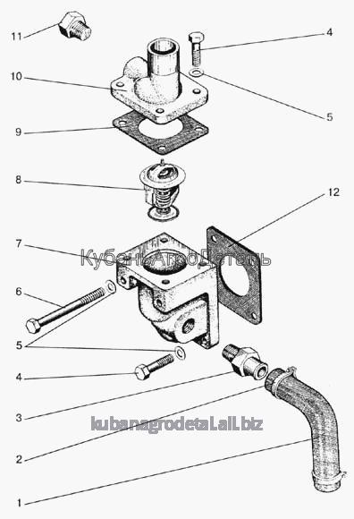 Запчасти для сельхозтехники МТЗ-822 Термостат системы охлаждения