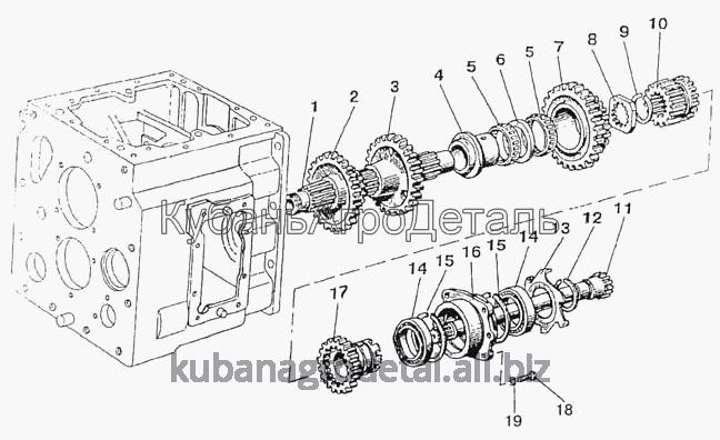 Запчасти для сельхозтехники МТЗ-822 Вал промежуточный