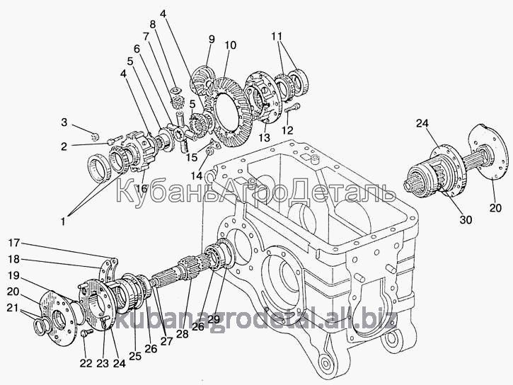Запчасти для сельхозтехники МТЗ-923 Дифференциал. Главная передача. Стакан подшипников. Крышка стакана