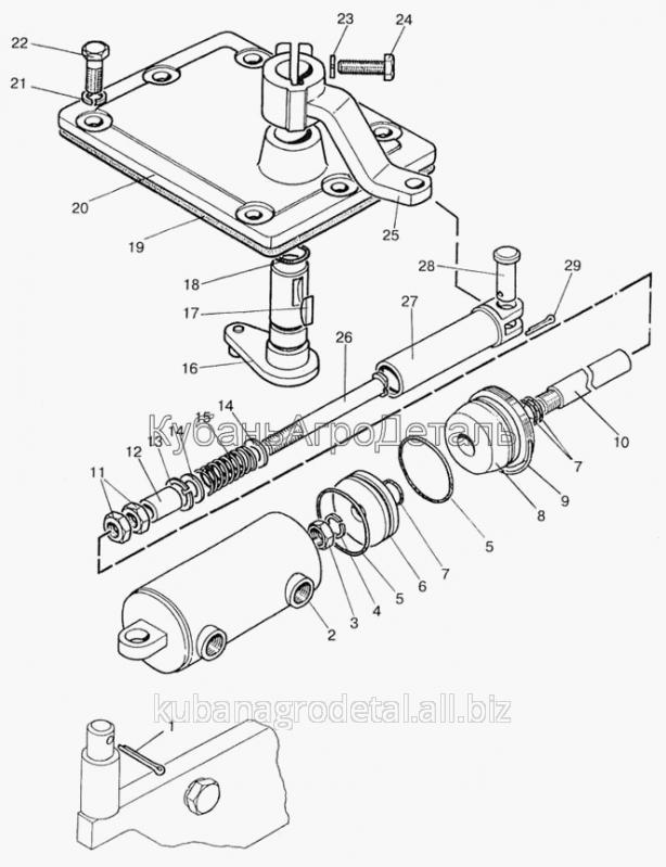 Запчасти для сельхозтехники МТЗ-923 Управление редуктором (мультипликатором)