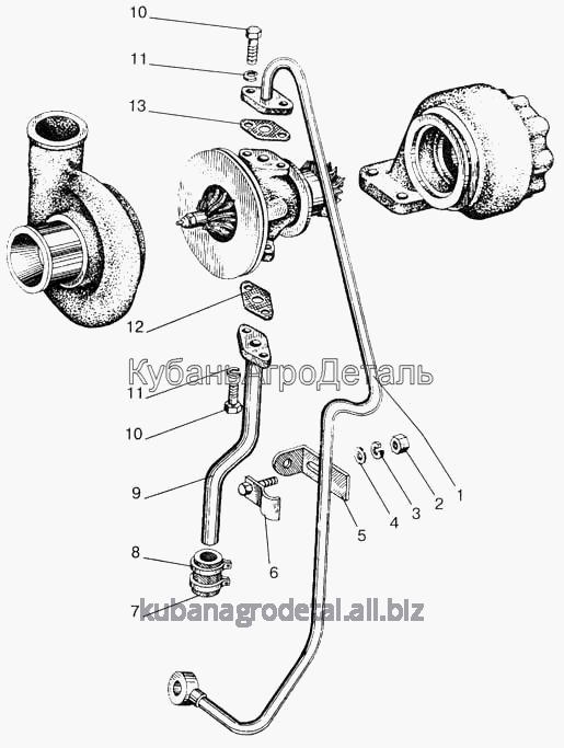 Запчасти для сельхозтехники МТЗ-923 Маслопроводы турбокомпрессора