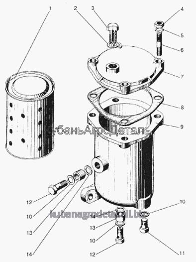 Запчасти для сельхозтехники МТЗ-923 Фильтр топливный тонкой очистки