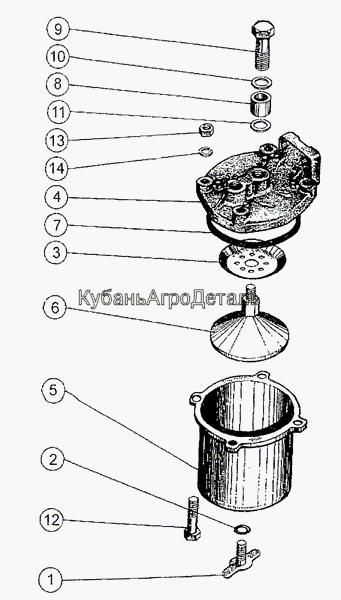 Запчасти для сельхозтехники МТЗ-1222/1523 Фильтр топливный грубой очистки