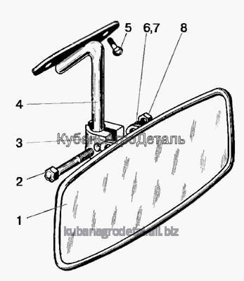 Запчасти для сельхозтехники МТЗ-80 (2009) Зеркало заднего вида внутреннее
