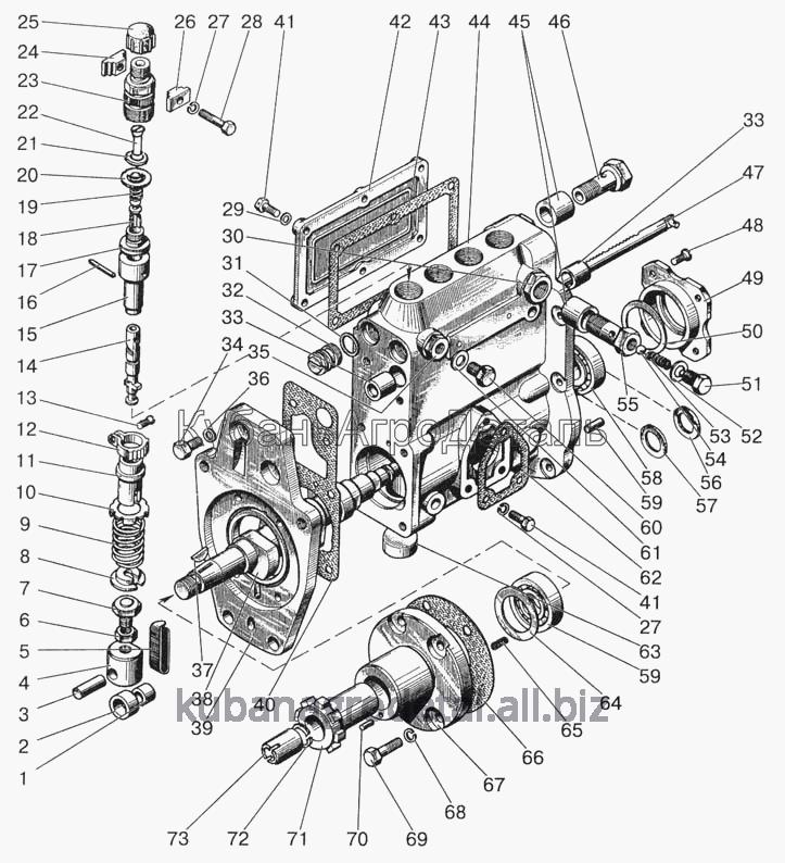 Запчасти для сельхозтехники МТЗ-923 Насос топливный высокого давления
