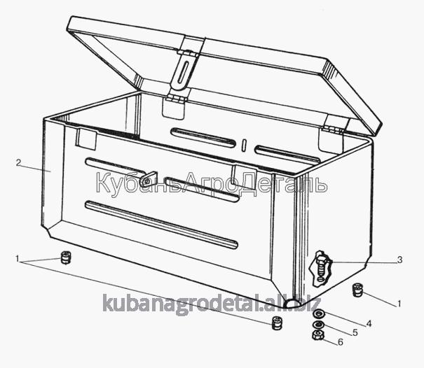 Запчасти для сельхозтехники МТЗ-923 Ящик инструментальный