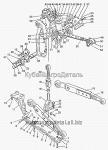Запчасти для сельхозтехники МТЗ-80 (2009) Механизм задней навески (вариант для трактора «БЕЛАРУС-82П» с гидроподъемником)