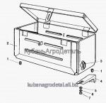 Запчасти для сельхозтехники МТЗ-80 (2009) Ящик инструментальный