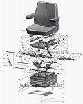 Запчасти для сельхозтехники МТЗ-920.4/952.4 Сиденье оператора