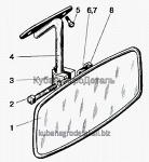 Запчасти для сельхозтехники МТЗ-920.4/952.4 Зеркало заднего вида внутреннее