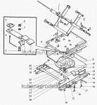 Запчасти для спецтехники МЛ131 Сиденье оператора (механизм реверса)